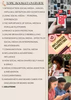 Vorschau - Unterrichtsreihen - All about Social Media - English - Use of Social Media / Opportunities and Risks / Influencers / data protection / consumption / Media addiction - grades 8 9 10 11 - Seite 1