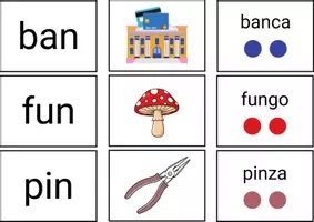 anteprima - Flashcard - Sillabario Stampato Minuscolo Vol.2 - L'ALBUM DELLE SILLABE - Pagina 1