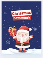 anteprima - Esercizi - Christmas homework - Inglese - Classi prime e seconde - Pagina di copertina