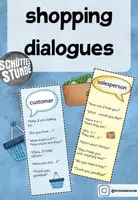 Vorschau - Arbeitsblätter - Redemittel - "shopping dialogues" - Deckblatt