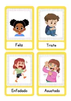 Vista previa - Tarjetas / Manipulativos - 😊 EMOTIONS Flashcards (Inglés – Español) Tarjetas Emociones Primaria - página 1