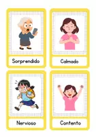 Vista previa - Tarjetas / Manipulativos - 😊 EMOTIONS Flashcards (Inglés – Español) Tarjetas Emociones Primaria - página 3
