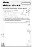 Vorschau - Arbeitsblätter - Weihnachtskarten drucken mit Kindern | Kunstunterricht Grundschule | Styropordruck & Vorlagen Klasse 1–4 - Seite 1