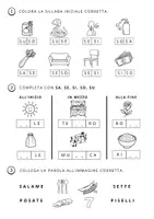anteprima - Esercizi - ✏️ Schede didattiche – Sillabe SA · SE · SI · SO · SU - Pagina di copertina