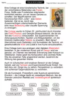 Vorschau - Arbeitsblätter - Collage – Lückentext | Kunst | Technik, Materialien & Gestaltung - Seite 2