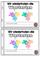 Vorschau - Arbeitsblätter - Deutsch- Mini-Heft: Wir wiederholen die Wortarten - Deckblatt