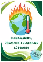 Vorschau - Arbeitsblätter - Klimawandel verstehen: Ursachen, Folgen und weltweite Lösungen - Deckblatt