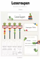 Vorschau - Arbeitsblätter - Deutsch: Leseraupen/ Bücherwürmer-Komplettpaket (inkl. flexibler Lesepässe für leseschwache Lerngruppen ab Klasse 1) - Deckblatt