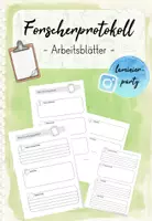 Vorschau - Arbeitsblätter - Forscherprotokoll - Klasse 1/2 und 3/4 (passend: Forscherschritte) - Deckblatt