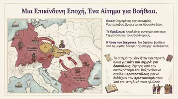 Προεπισκόπηση - Διδακτικά / Σχολικά βιβλία - Η διάδοση του Χριστιανισμού στους Μοραβούς και τους Βουλγάρους - Σελίδα 1