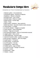 Vorschau - Arbeitsblätter - Mi tiempo libre - Materialpaket Freizeitaktivitäten - Spanisch 1. Lernjahr - Seite 1