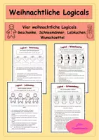 Vorschau - Arbeitsblätter - Logicals Weihnachten - Leserätsel - Logikrätsel - DAZ - Deckblatt