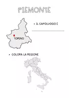 anteprima - Esercizi - LE REGIONI ITALIANE - materiale semplificato - Pagina di copertina