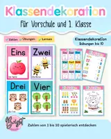 Vorschau - Arbeitsblätter - Klassendekoration&übungen bis 10-Für Vorschule & 1. Klasse - Deckblatt