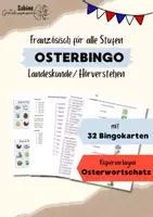 Vorschau - Spiele - Französisch Ostern (Pâques) Spiel Vokabel-Bingo – Spielkarten für Wortschatz & Hörverstehen - Deckblatt