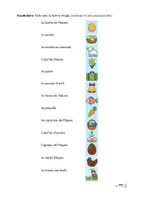 Vorschau - Spiele - Französisch Ostern (Pâques) Spiel Vokabel-Bingo – Spielkarten für Wortschatz & Hörverstehen - Seite 1