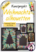 Vorschau - Stundenentwürfe - Kunst WEIHNACHTEN: Weihnachtssilhouetten - Deckblatt
