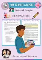 Vorschau - Merkblätter - HOW TO WRITE A REPORT – Guide & Samples (C1 Advanced) - Deckblatt