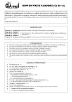 Vorschau - Merkblätter - HOW TO WRITE A REPORT – Guide & Samples (C1 Advanced) - Seite 1