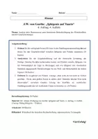 Vorschau - Arbeitsblätter - Klausur Iphigenie auf Tauris (Goethe): Szene IV,4 (Pylades & Iphigenie) – Dialoganalyse + EWH - Seite 1