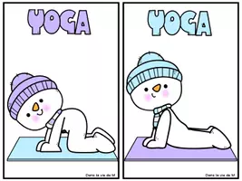 Aperçu - Cartes / Images - YOGA des bonshommes de neige - Page 2