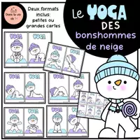 Aperçu - Cartes / Images - YOGA des bonshommes de neige - Page de couverture