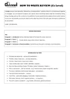 Vorschau - Merkblätter - HOW TO WRITE A REVIEW – Guide & Samples (C1 Advanced) - Seite 1