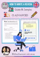 Vorschau - Merkblätter - HOW TO WRITE A REVIEW – Guide & Samples (C1 Advanced) - Deckblatt