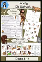 Vorschau - Arbeitsblätter - Hörwege Geschichte Sekundarstufe I – Steinzeit, Ägypten & Griechenland (Klasse 5–7) | Hörverstehen & Sachunterricht - Seite 1