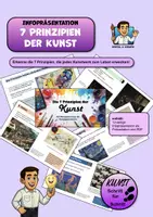 Vorschau - Präsentationen/Tafelbilder - Die 7 Prinzipien der Kunst – Infopräsentation mit Beispielen aus der Kunstgeschichte - Deckblatt