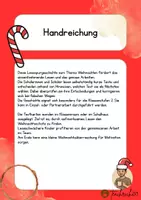 Vorschau - Arbeitsblätter - Lesespurgeschichte - Der Weihnachtsschatz - Seite 1