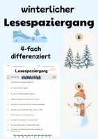 Vorschau - Stundenentwürfe - Lesespaziergänge Wachsendes Materialpaket Grundschule Deutsch - Seite 1