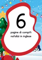 anteprima - Esercizi - Fascicolo dei compiti natalizi in inglese - Pagina di copertina