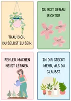 Vorschau - Mal- und Bastelvorlagen - Motivationskarten Pflanzen Klasse 5-8 - Seite 2
