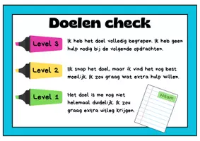 Voorbeeld - doelen check - Pagina 1