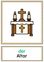 Vorschau - Fördermaterial/Inklusion - IN DER KIRCHE (Wort- und Bildkarten DAF/DAZ) - Seite 1