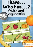 Vorschau - Spiele - I have... who has...? - "fruits and vegetables" - Deckblatt