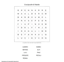 anteprima - Giochi - Crucipuzzle di Natale- scuola primaria - Pagina di copertina