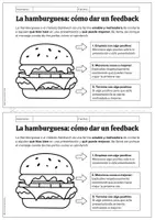 Vorschau - Arbeitsblätter - CÓMO DAR UN FEEDBACK/ LA HAMBURGUESA - FREEBIE - Deckblatt