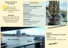 Vorschau - Bildkarten - Eine Reisebroschüre - Köln Niveau A2 - B1 - Seite 1