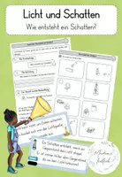 Vorschau - Stundenentwürfe - Licht und Schatten - Wie entsteht ein Schatten? - Deckblatt