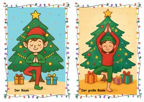 Vorschau - Präsentationen/Tafelbilder - 24 Yogakarten _ Weihnachten Elfen und Wichtel - Seite 3