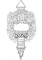 Vorschau - Mal- und Bastelvorlagen - Silvesterraketen 2026 zum Falten & Ausmalen – 8 Designs inkl. Wunschfeld + Anleitung (Druckvorlage) - Seite 3