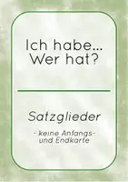 Vorschau - Spiele - Ich habe... Wer hat? - Satzglieder - Seite 3
