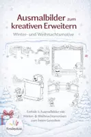 Vorschau - Mal- und Bastelvorlagen - Ausmalbilder zum kreativen Erweitern – Winter & Weihnachten | 4 Szenen mit Freiflächen (Druckvorlagen) - Deckblatt