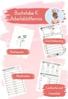 Vorschau - Arbeitsblätter - Buchstabe K - Arbeitsblättermix - Deckblatt