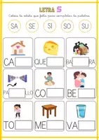 Vista previa - Tarjetas / Manipulativos - LETRA S - página 3