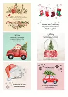 Vorschau - Mal- und Bastelvorlagen - 24 Weihnachts- Wunschkarten für den Adventskalender - Deckblatt