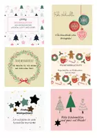 Vorschau - Mal- und Bastelvorlagen - 24 Weihnachts- Wunschkarten für den Adventskalender - Seite 2