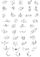 Vorschau - Mal- und Bastelvorlagen - 42 elegante dekorative Lineart-Cliparts - Seite 1